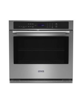 Four mural  Maytag MOES6027LZ Inox   Capacité  4.3 pieds cubes   2800 W/2427 W Watts  Encastrable largeur 27 pouces