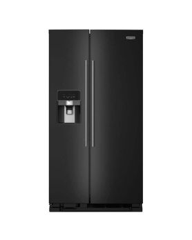Refrigerator Maytag MRSF4036PB Black  Capacity 24.5 cubic feet Side by Side   width 36 inches