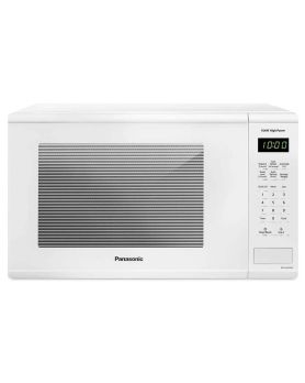 Micro-ondes 21 po, 1100 W, 1.3 pi.cu, blanc, Panasonic NNSG656WC  Blanc Capacité 1.3 pied cubic  puissance 1100 watt  Encastrable