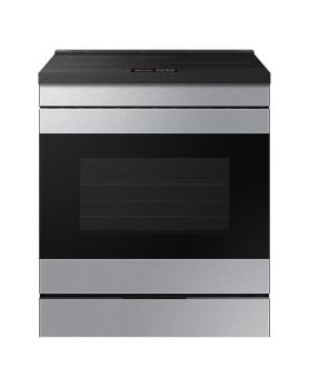 30" Induction Range Samsung 6.3 cu.ft.  stainless steel  with camera NSI6DG9900SRAC  Stainless  4 Burners     Capacity 6.3 cubic feet  175°F (80°C) - 550°F (285°C) Watts  Width 33 inches