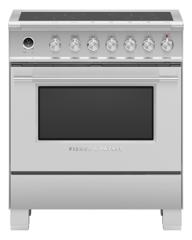30 in. Fisher and Paykel Range 3.5 cu.ft with 4 elements in Stainless OR30SCI6X1  Stainless  4 Burners     Capacity 3.5 cubic feet   Width 30 inches