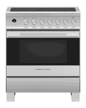 30 in. Ceramic Glass Fisher and Paykel Range 3.5 cu.ft with 4 burners in Stainless OR30SDE6X1  Stainless  4 Burners     Capacity 3.5 cubic feet   Width 30 inches