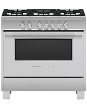 36 in. Fisher and Paykel Range in Stainless OR36SCG4X1  Stainless      Width 36 inches