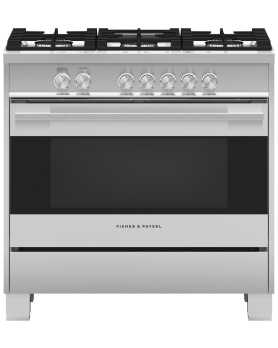 36 in. Fisher and Paykel Range in Stainless OR36SDG4X1  Stainless      Width 36 inches