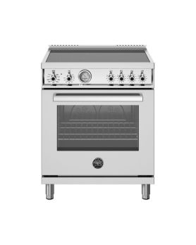 Cuisinière à induction, 30 pouces, 4 brûleurs, four électrique, Inox, Bertazzoni PRO304INMXV  Inox 4 bruleurs       largeur 30 pouces  présenté par les Spécialistes de l'électroménager