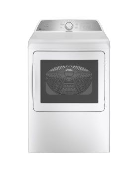 GE Washer PTD60EBMRW in White  Capacity 7.4 cubic feet   Freestanding
