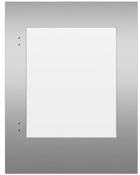 RD2435VR100-Integrated panel in glass with ss frame right  