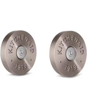 Kit de médaillons pour poignée de cuisinière de style professionnel KitchenAid W11368841BN