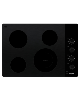 Ceramic Glass cooktop 31 In. Whirlpool WCE55US0HB