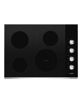 Plaque de cuisson Whirlpool WCE55US0HS Vitrocéramique  4 éléments  presenté par Corbeil