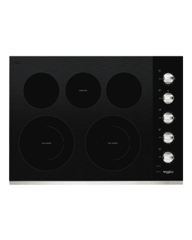 Plaque de cuisson Whirlpool WCE77US0HS Vitrocéramique  5 éléments  presenté par Corbeil