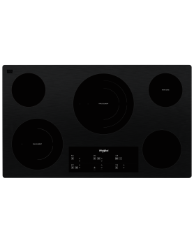  cooktop 36 In. Whirlpool WCE97US6KB