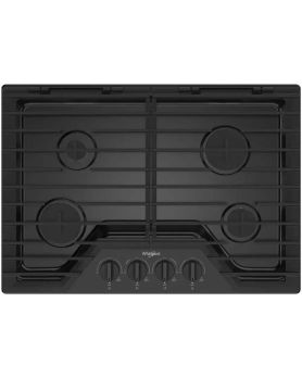 Plaque de cuisson Whirlpool WCGK5030PB Gaz  4 éléments  presenté par Corbeil