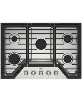 Plaque de cuisson Whirlpool WCGK7030PS Brûleurs scellés  5 éléments  presenté par Corbeil