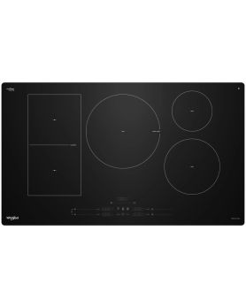 Plaque de cuisson Whirlpool WCIT7536SB avec ventilation intégrée   Vitrocéramique 5 éléments