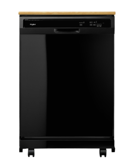 Lave-vaisselle robuste avec programme de 1h, 24 po. WDP370PAHB Noir en couleur Noir présenté par Corbeil Éléctroménagers