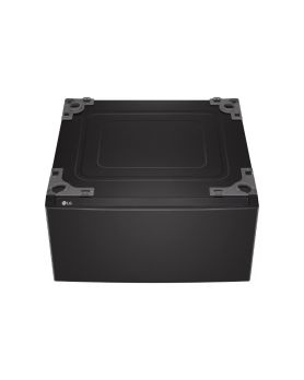 Laundry Pedestal with Storage Drawers, 27 in, Black steel, LG WDP6B