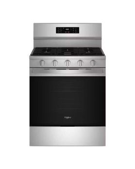 Cuisinière au gaz 30 po encastrée, 5 brûleurs scellés, acier inoxydable, Whirlpool® WFGS5030RZ  Inox 5 bruleurs     Capacité 5 pieds cubes   largeur 30 pouces