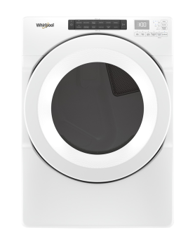 Whirlpool Dryer in White color showcased by Corbeil Electro Store