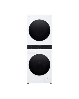Compact laundry center 3.1 cu. ft. Washer and 4.2 cu. ft. Dryer White LG WKHC152HWA
