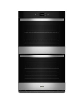 Four mural  Whirlpool WOED5027LZ Inox   Capacité  4.3 pieds cubes  2800W/2427W Watts  Encastrable largeur 27 pouces