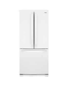 Refrigerator Whirlpool WRF560SFHW White  Capacity 19.68 cubic feet French Door   width 30 inches