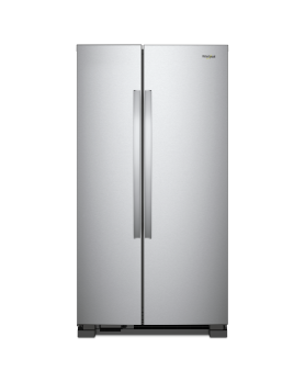 Whirlpool Refrigerator in Monochromatic Stainless Steel color showcased by Corbeil Electro Store