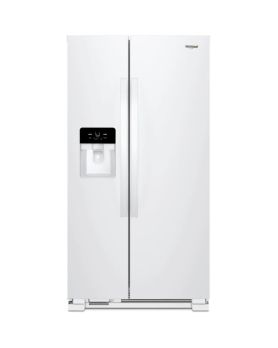 Whirlpool Refrigerator in White color showcased by Corbeil Electro Store