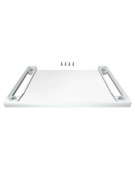 White Laundry Stacking Kit with Pull-Out Tray Bosch WTZ27500UC