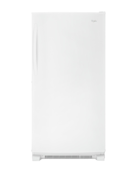 Whirlpool Freezer 33 White WZF79R20DW in White color showcased by Corbeil Electro Store