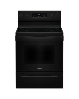 Cuisinière à induction 30 po autoportante, 4 brûleurs, noir, Whirlpool YWFES3530RB  Noir 4 bruleurs     Capacité 5.3 pieds cubes 2400W Watts  largeur 30 pouces