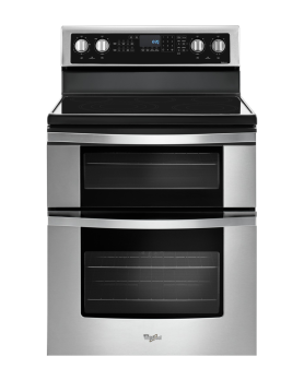 Cuisinière 30 Po. Vitrocéramique Whirlpool YWGE745C0FS  Inox 5 bruleurs     Capacité 6.7 pieds cubes 2000 Watts  largeur 30 pouces