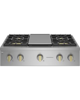 Gas cooktop 36 In. Monogram ZGU364NDTSS