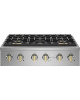 Gas cooktop 36 In. Monogram ZGU366NTSS