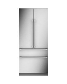 Refrigérateur Monogram ZIP364NBVII Panneau Requis Portes françaises largeur 36 pouces Capacité 20.1 pieds cubes