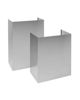 Ceiling Extension Duct Cover, 12 in, for 36 In Wall Mount Range Hood, Stainless Steel, Monogram ZX12D13SPSS