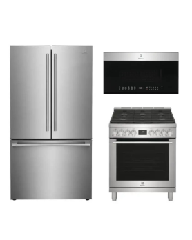 Electrolux Stanless Stell Kitchen Set 30'' ECFD3068AS-ERFG2393AS-EMOW1911AS