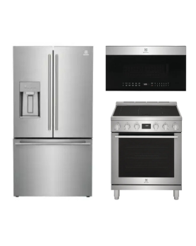 Electrolux Stainless Steel Kitchen Set 30" ECFI3068AS-ERFC2393AS-EMOW1911AS
