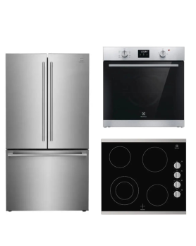  Set of 3 Electrolux Kitchen Appliances 24''ECCE242CAS, ECWS243CAS, ERFG2393AS