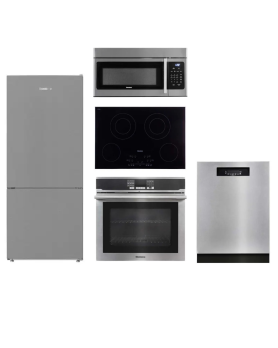 Blomberg Stainless steel Kitchen Set BRFB1542SS, CTE30410, BWOS30200SS, DWT52600SSIH, BOTR30100SS
