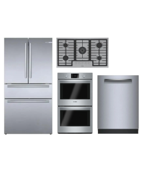 Bosch Stainless Steel Kitchen Set, NGM8659UC, HBL5651UC, SHP95CM5N, B36CL80SNS