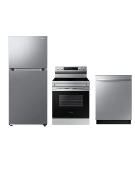 Samsung stainless steel kitchen set RT18DG6500SRAC-NE63A6111SS-DW80CG4051SRAA