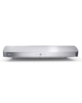Hotte Sous armoires 30 po. 600 pcm Aviva AVG-306CS2 Inox Installation Hotte sous cabinet  600 pieds cubes par minute