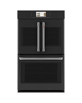 French door double wall oven GE Café CTD90FP3ZD1 Matte Black Capacity 10 cubic feet 2850 Watts Built-in Width 30 inches