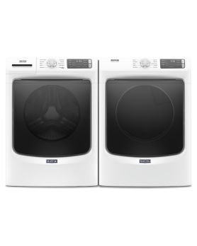 Front-load washer-dryer set Maytag MHW5630HW YMED5630HW, White