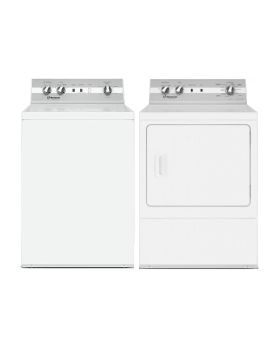 Top-load washer-dryer set HuebschTC5102WN DC5102WE, White