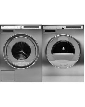 Front-load washer-dryer set ASKO W4114C.T T411VD.T, Titanium
