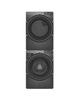 Whirlpool Front-Load Washer-Dryer Set WFW5720RU YWED5720RU, Black