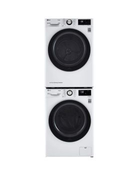 LG Front-Load Washer-Dryer Set WM1455HWA DLHC1455W, White