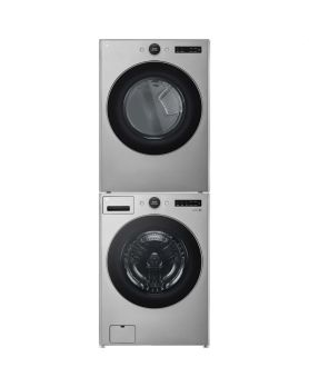 LG Front-Load Washer-Dryer Set WM5500HVA DLEX5500V, graphitesteel